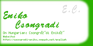 eniko csongradi business card